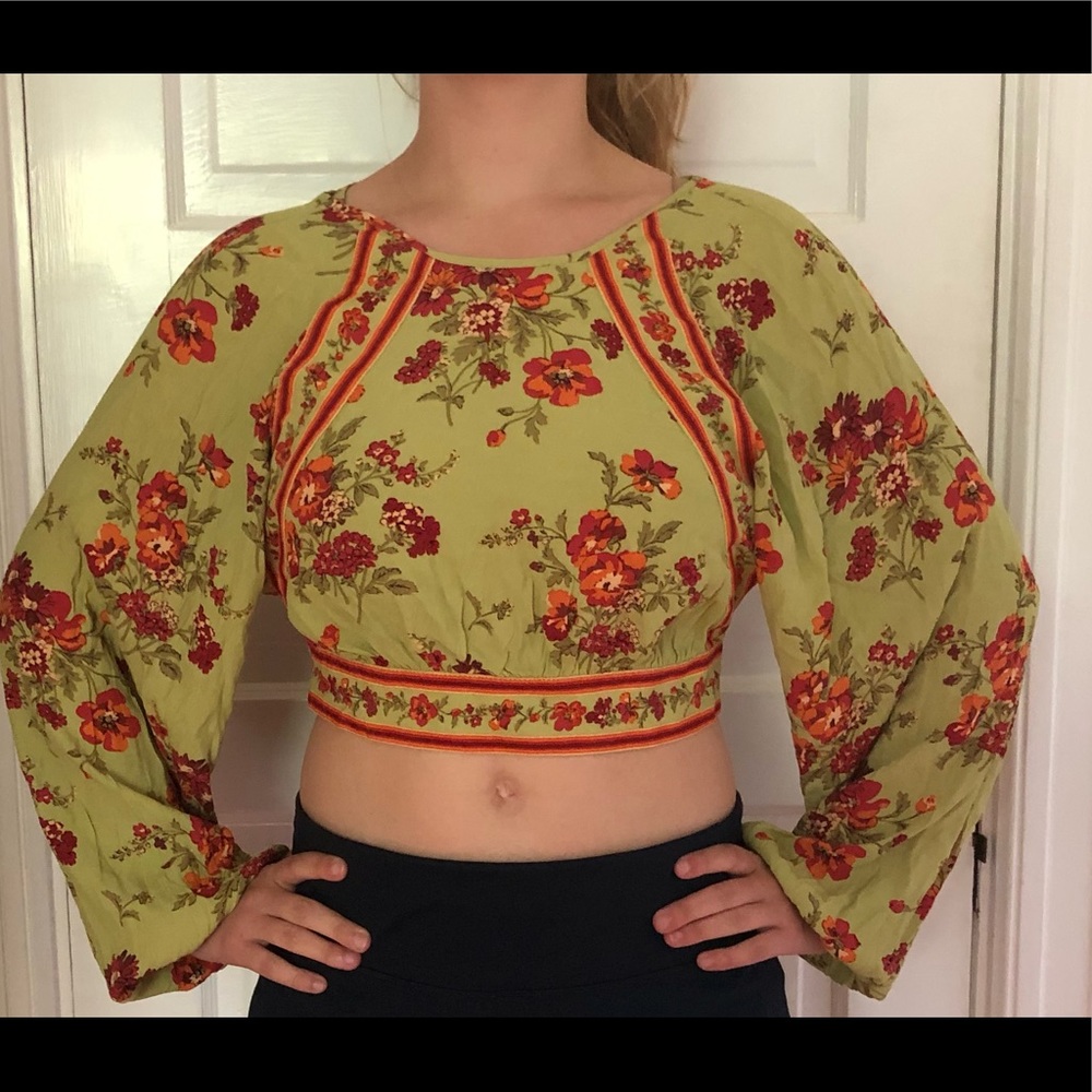 Urban Outfitters backless crop blouse
